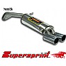 Supersprint Rear Exhaust Twin Round 80mm