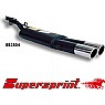 Supersprint Rear Exhaust Twin Round 76mm