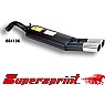 Supersprint Rear Exhaust Twin Round 76mm