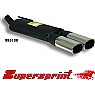 Supersprint Rear Exhaust Twin Oval 95mm x 75mm
