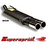 Supersprint Rear Exhaust Twin Round 76mm