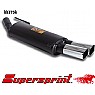 Supersprint Rear Exhaust Twin Round 80mm