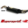 Supersprint Rear Exhaust Twin Round 76mm