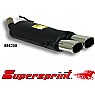 Supersprint Rear Exhaust Twin Oval 95mm x 75mm