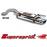 Supersprint Rear Exhaust Oval EVO1 145mm x 75mm Stainless steel