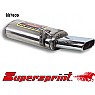 Supersprint Rear Exhaust Oval 145mm x 75mm Stainless steel