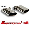 Supersprint End Pipe Kit Oval Left 145mm x 75mm + Right Oval 145mm x 75mm