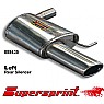 Supersprint Rear Exhaust Left 120mm x 80mm