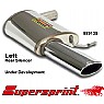 Supersprint Rear Exhaust Left 120mm x 80mm