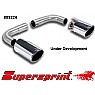Supersprint Endpipes Kit Left + Right Single Round 100mm