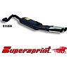Supersprint Rear Exhaust Twin Oval 95mm x 75mm
