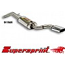 Supersprint Rear Exhaust Oval 145mm x 75mm RS Look Stainless steel