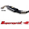 Supersprint Rear Exhaust Twin Oval 95mm x 75mm