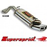 Supersprint Rear Exhaust Oval EVO2 145mm x 75mm Stainless steel