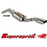 Supersprint Rear Exhaust Oval 145mm x 75mm RS Look Stainless steel