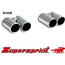 Supersprint End Pipe Kit Left Twin Round 80mm - Right Twin Round 80mm
