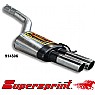 Supersprint Rear Exhaust Twin Round 80mm